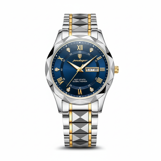 Davy 615 Quartz Watch | Men's Luxury Timepiece | Japanese MIYOTA Movement | Steel Case