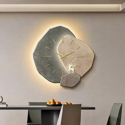 Davy | Modern LED Wall Clock with Light Accent