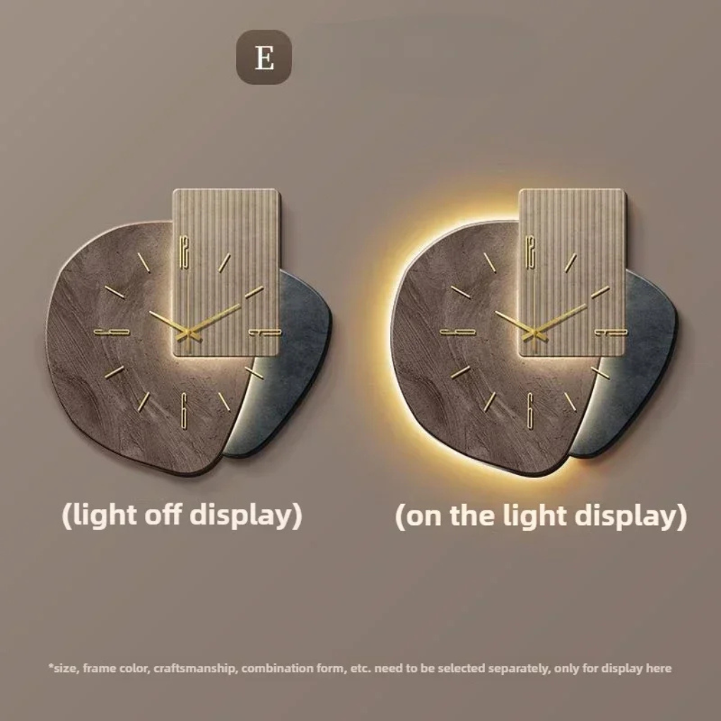 Davy | Modern LED Wall Clock with Light Accent