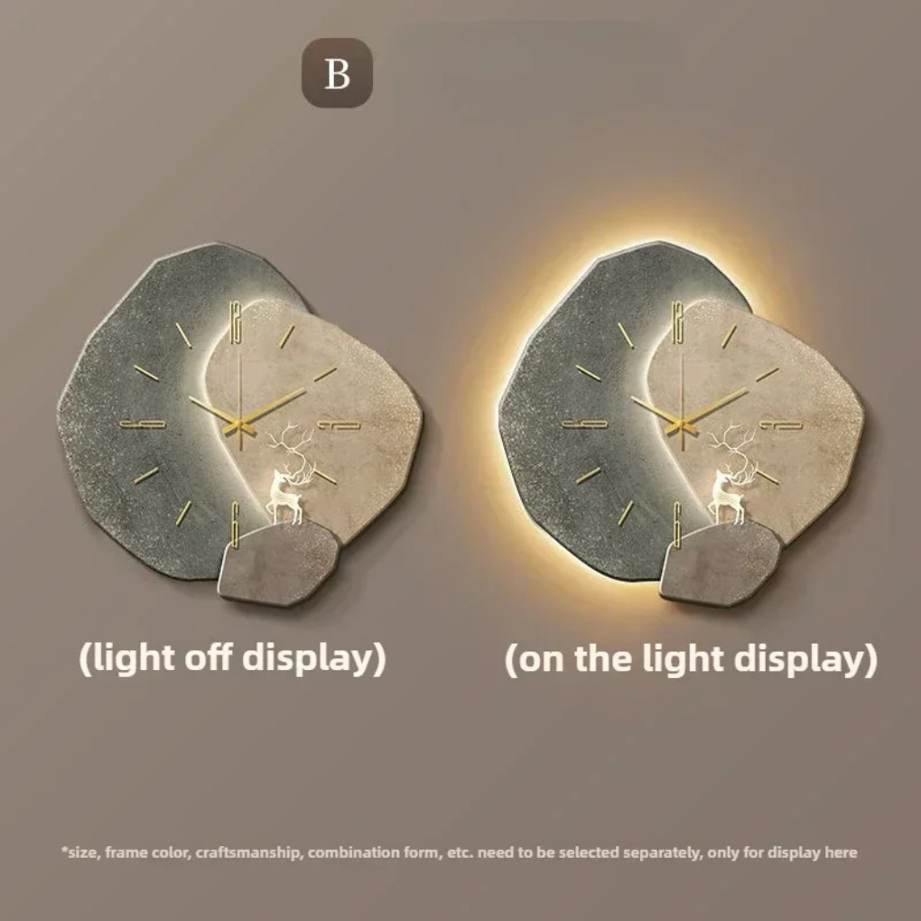Davy | Modern LED Wall Clock with Light Accent