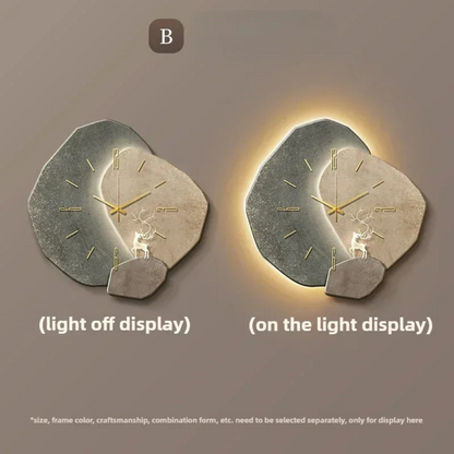 Davy | Modern LED Wall Clock with Light Accent