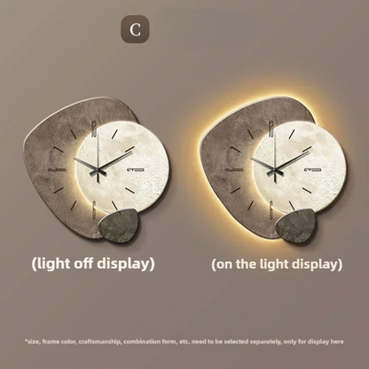 Davy | Modern LED Wall Clock with Light Accent