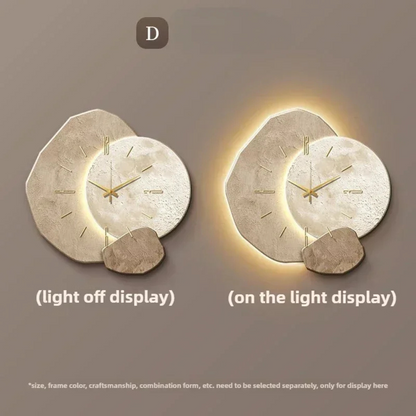 Davy | Modern LED Wall Clock with Light Accent