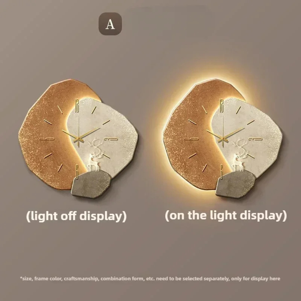 Davy | Modern LED Wall Clock with Light Accent