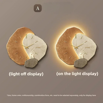 Davy | Modern LED Wall Clock with Light Accent