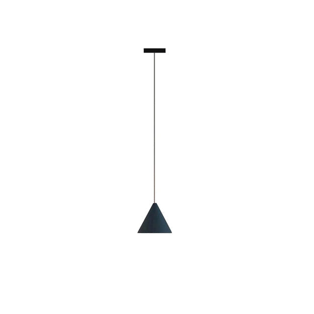 Davy | Minimalist Hanging Light | Black Metal Pendant