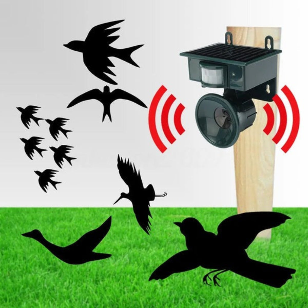 Davy | Motion Sensor Bird Repeller with Solar Power