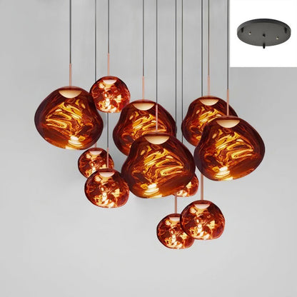 Davy | Designer Multi-Light Chandelier | Organic Sculptural Forms