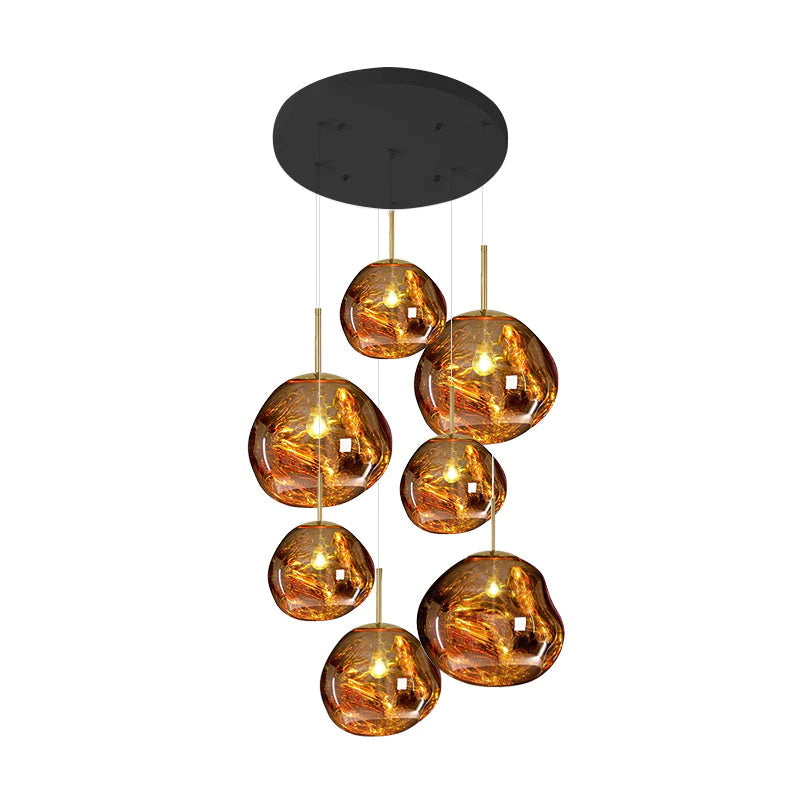 Davy | Designer Multi-Light Chandelier | Organic Sculptural Forms