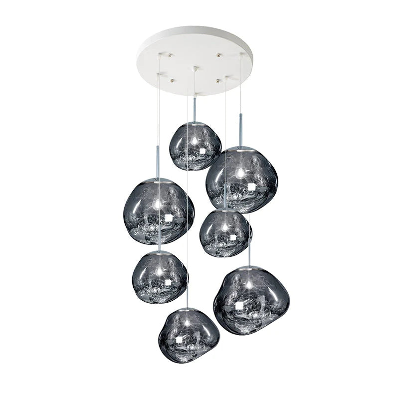 Davy | Designer Multi-Light Chandelier | Organic Sculptural Forms