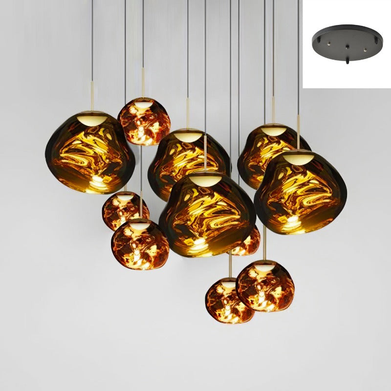 Davy | Designer Multi-Light Chandelier | Organic Sculptural Forms