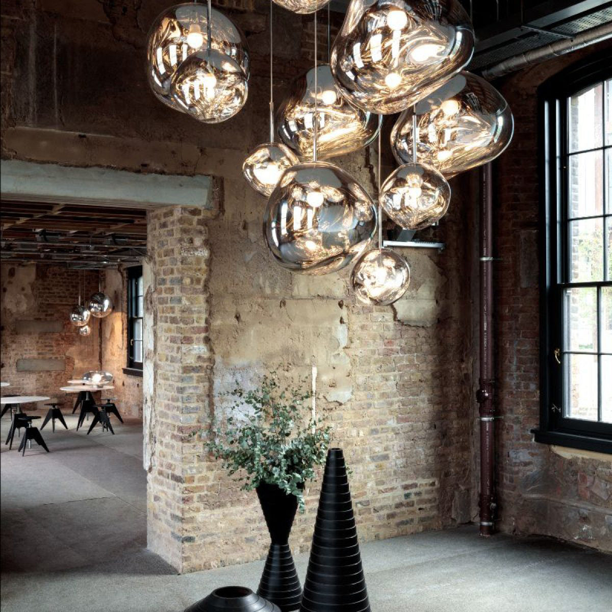 Davy | Designer Multi-Light Chandelier | Organic Sculptural Forms
