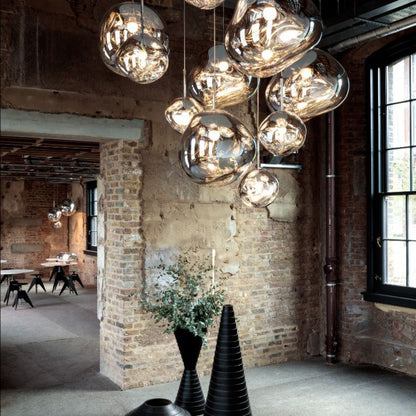 Davy | Designer Multi-Light Chandelier | Organic Sculptural Forms