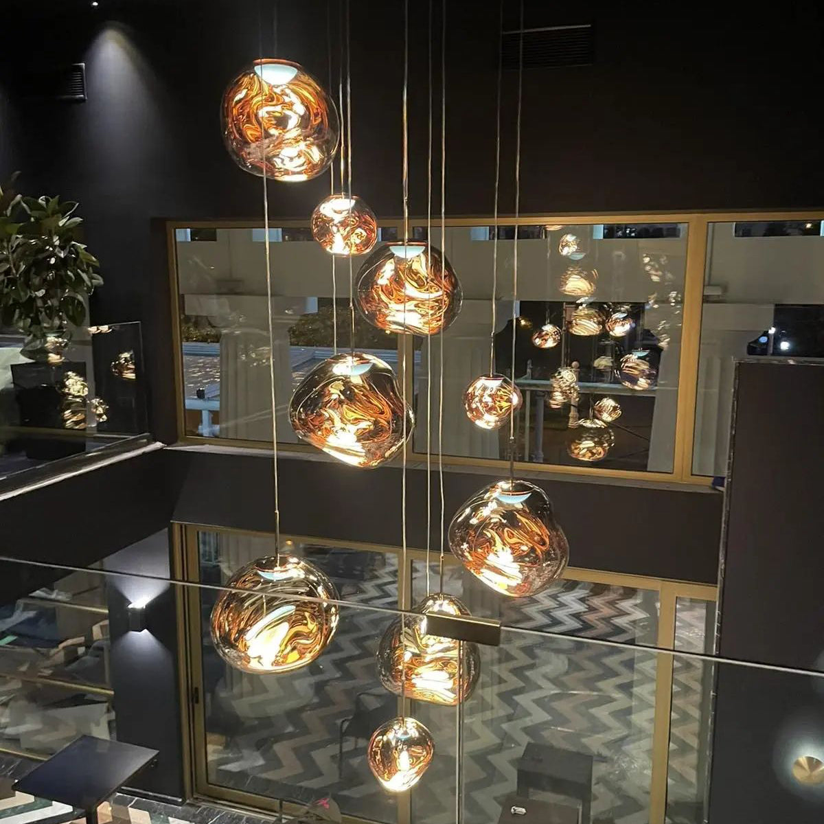 Davy | Designer Multi-Light Chandelier | Organic Sculptural Forms
