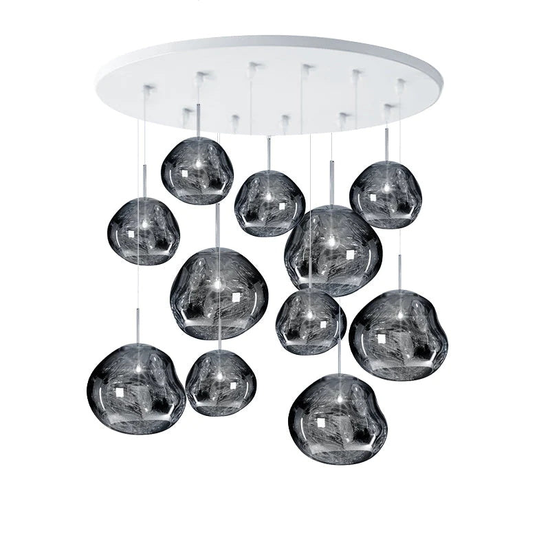 Davy | Designer Multi-Light Chandelier | Organic Sculptural Forms