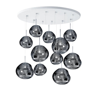 Davy | Designer Multi-Light Chandelier | Organic Sculptural Forms