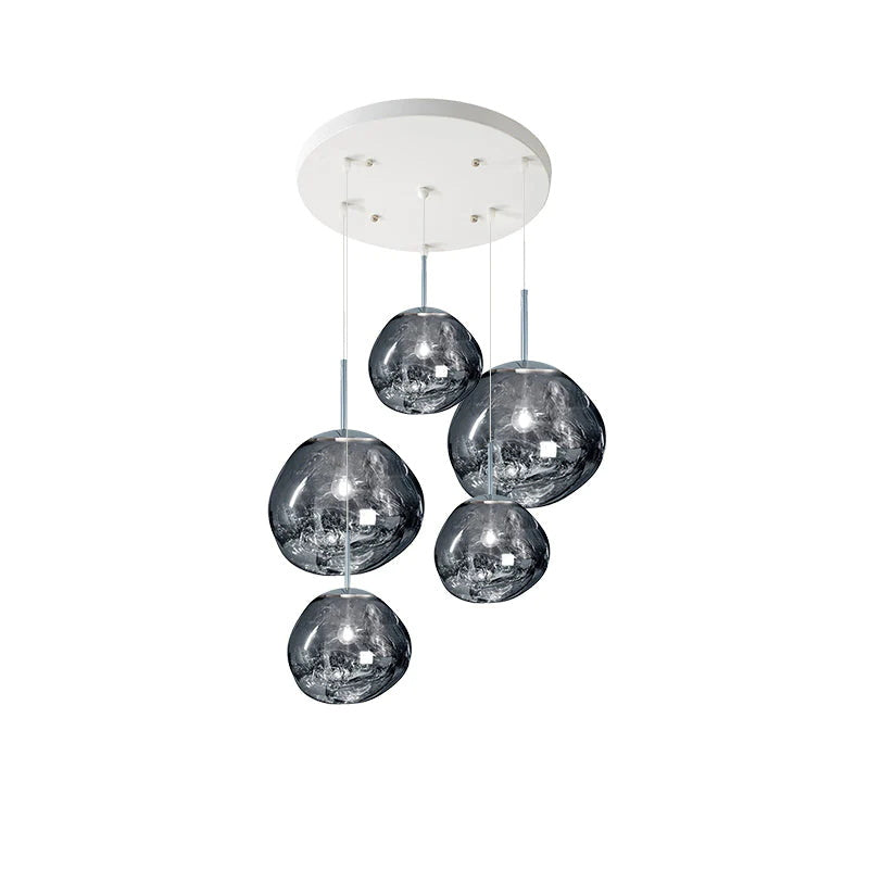 Davy | Designer Multi-Light Chandelier | Organic Sculptural Forms