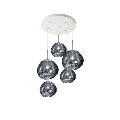 Davy | Designer Multi-Light Chandelier | Organic Sculptural Forms