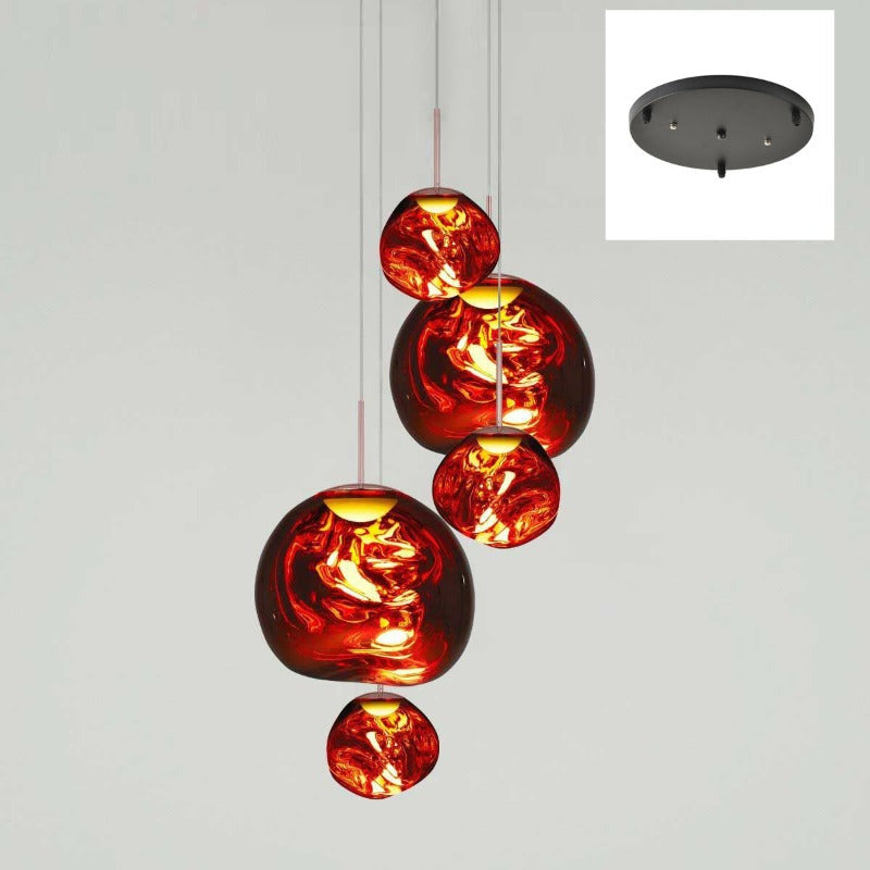 Davy | Designer Multi-Light Chandelier | Organic Sculptural Forms