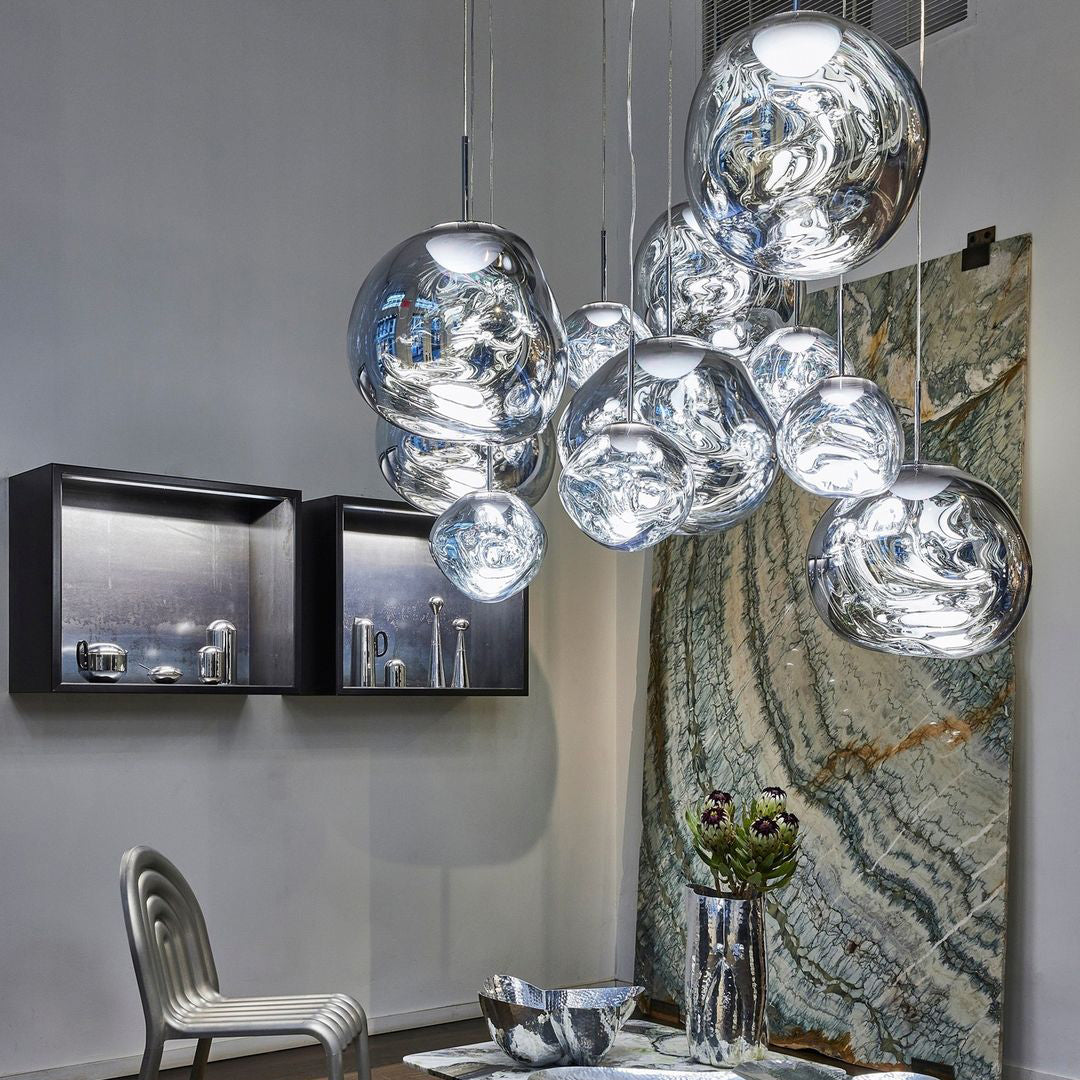 Davy | Designer Multi-Light Chandelier | Organic Sculptural Forms
