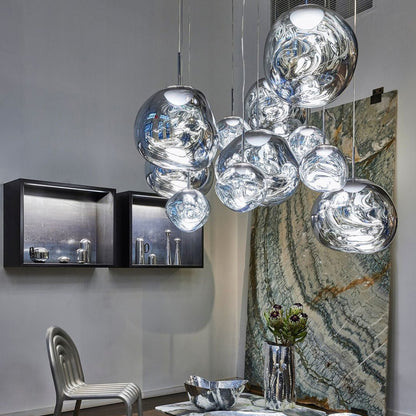 Davy | Designer Multi-Light Chandelier | Organic Sculptural Forms