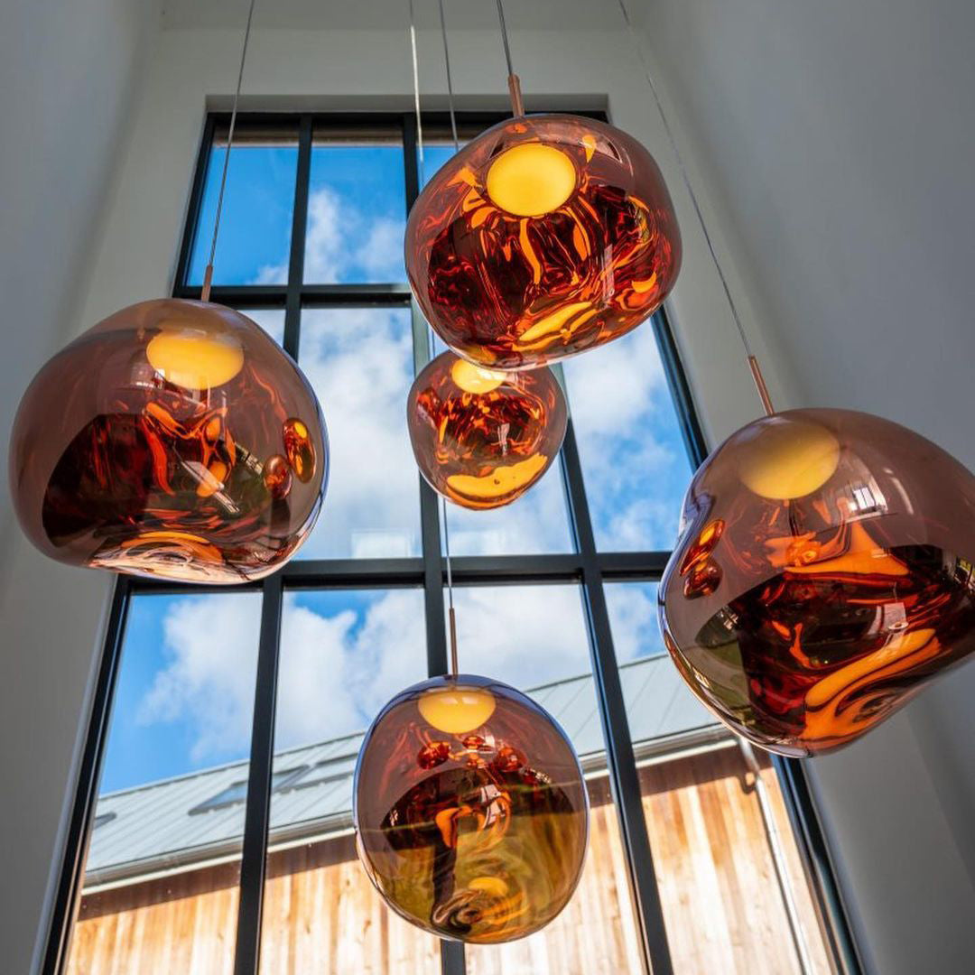 Davy | Designer Multi-Light Chandelier | Organic Sculptural Forms