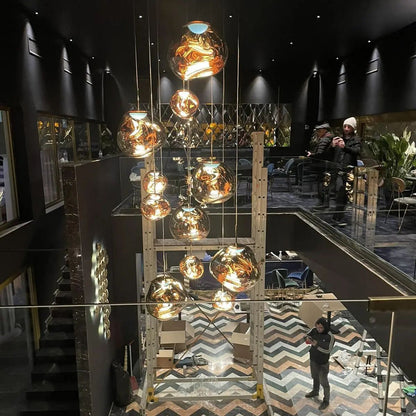 Davy | Designer Multi-Light Chandelier | Organic Sculptural Forms