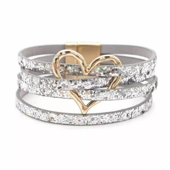 Davy | Multi-Strap O-Ring Leather Wrap Bracelet