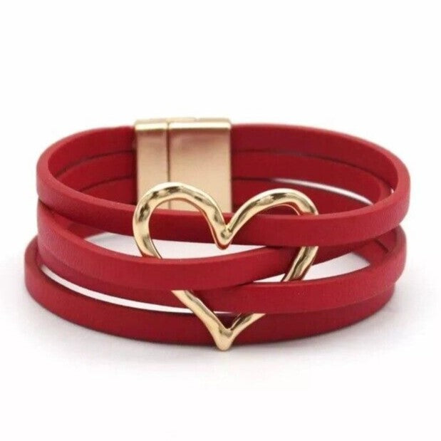 Davy | Multi-Strap O-Ring Leather Wrap Bracelet