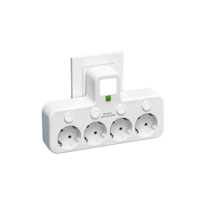 Davy | Multi-Socket VOLTRIQ ProLine | 3–4 Sockets + 2× USB & 1× Type-C | 2500 W | Surge Protection & Control Switch