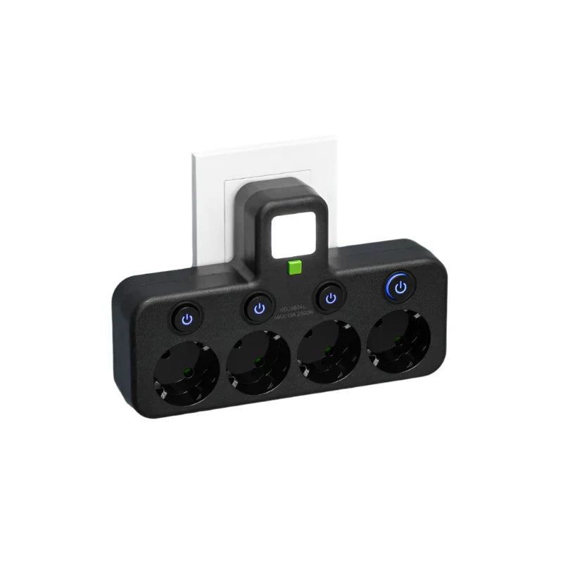 Davy | Multi-Socket VOLTRIQ ProLine | 3–4 Sockets + 2× USB & 1× Type-C | 2500 W | Surge Protection & Control Switch