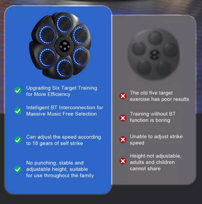 Davy | Music Boxing Machine | Interactive Training | RGB & Bluetooth