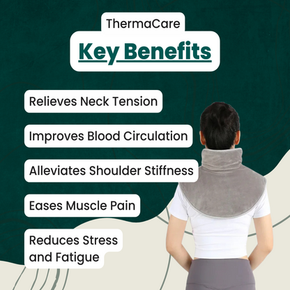 Davy | Neck & Shoulder Heating Massager | Stress Relief & Muscle Relaxation | USB Powered & Adjustable