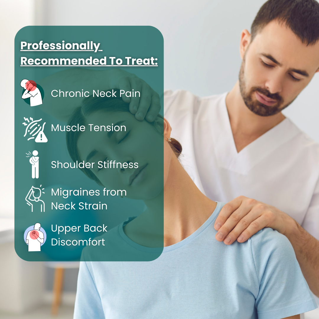 Davy | Neck & Shoulder Heating Massager | Stress Relief & Muscle Relaxation | USB Powered & Adjustable