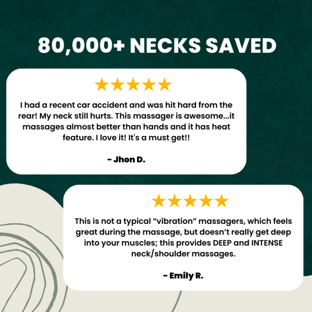 Davy | Neck & Shoulder Heating Massager | Stress Relief & Muscle Relaxation | USB Powered & Adjustable