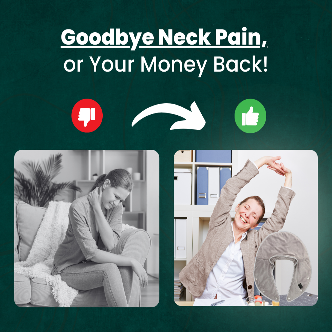 Davy | Neck & Shoulder Heating Massager | Stress Relief & Muscle Relaxation | USB Powered & Adjustable