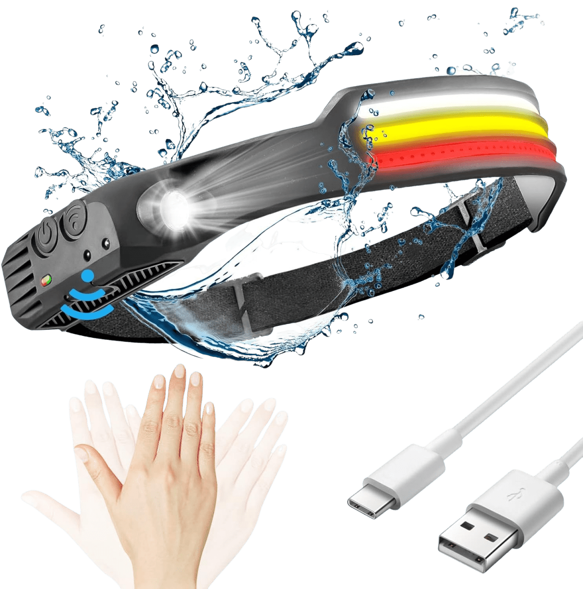 Davy | NightRunner Pro – 1500 Lumens for Running and Hiking