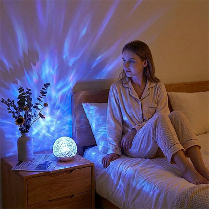 Davy | Ocean Wave Projector Lamp with Dynamic Aurora Effect