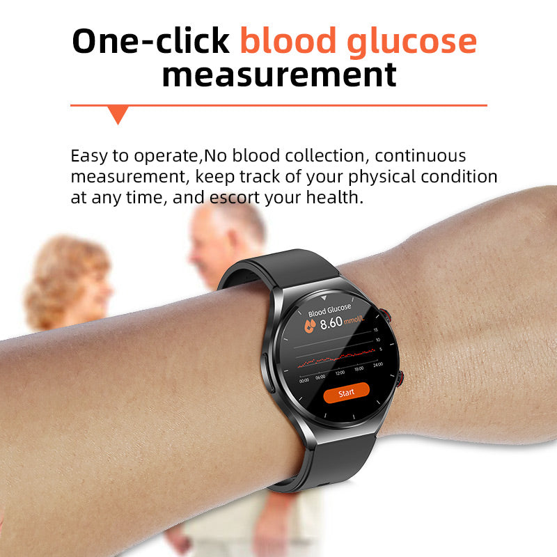 Davy | One-Click Blood Sugar|Blood Glucose Blood Pressure ECG|ECG HRV Heart Rate Monitor Health Smart Watch
