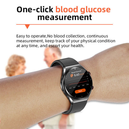 Davy | One-Click Blood Sugar|Blood Glucose Blood Pressure ECG|ECG HRV Heart Rate Monitor Health Smart Watch