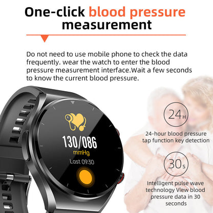 Davy | One-Click Blood Sugar|Blood Glucose Blood Pressure ECG|ECG HRV Heart Rate Monitor Health Smart Watch