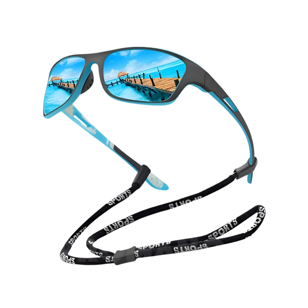 Davy | Outdoor Sports Sunglasses - Polarized Lenses with Strap