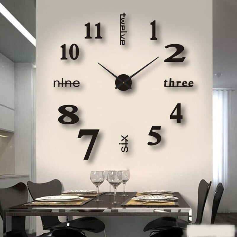 Davy | Oversized Modern Wall Clock