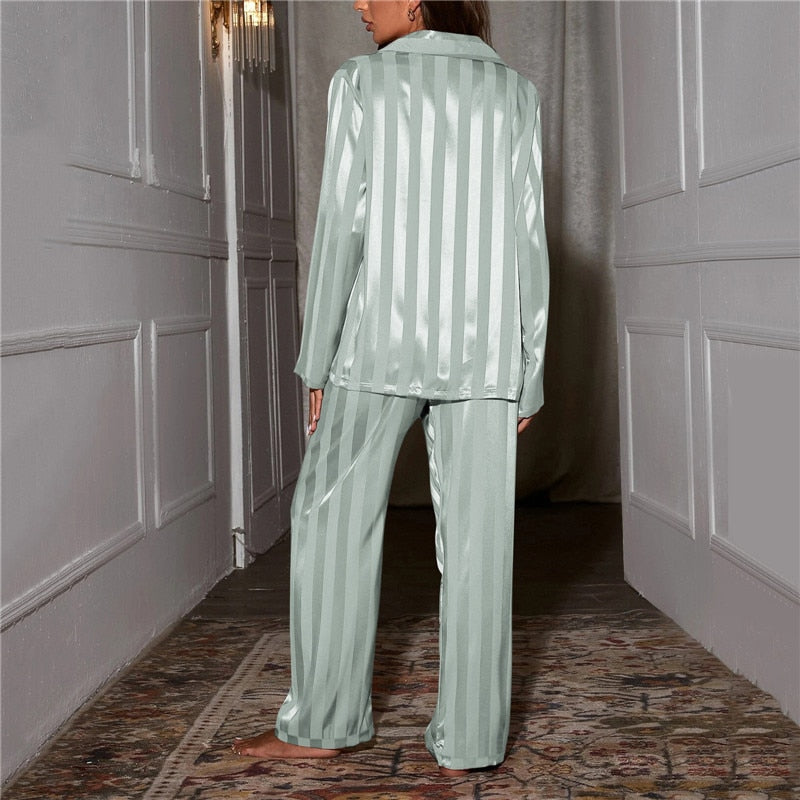 Women's Luxurious Satin Pajama Set