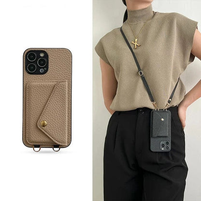 Davy | Phone Case with Card Holder and Key Lanyard
