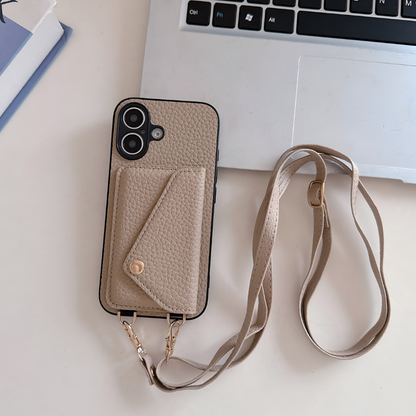 Davy | Phone Case with Card Holder and Key Lanyard