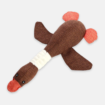 Davy | Plush Duck Dog Toy with Squeaker