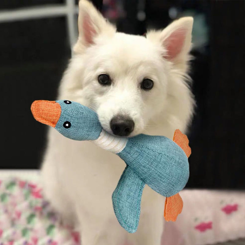 Davy | Plush Duck Dog Toy with Squeaker