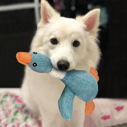 Davy | Plush Duck Dog Toy with Squeaker