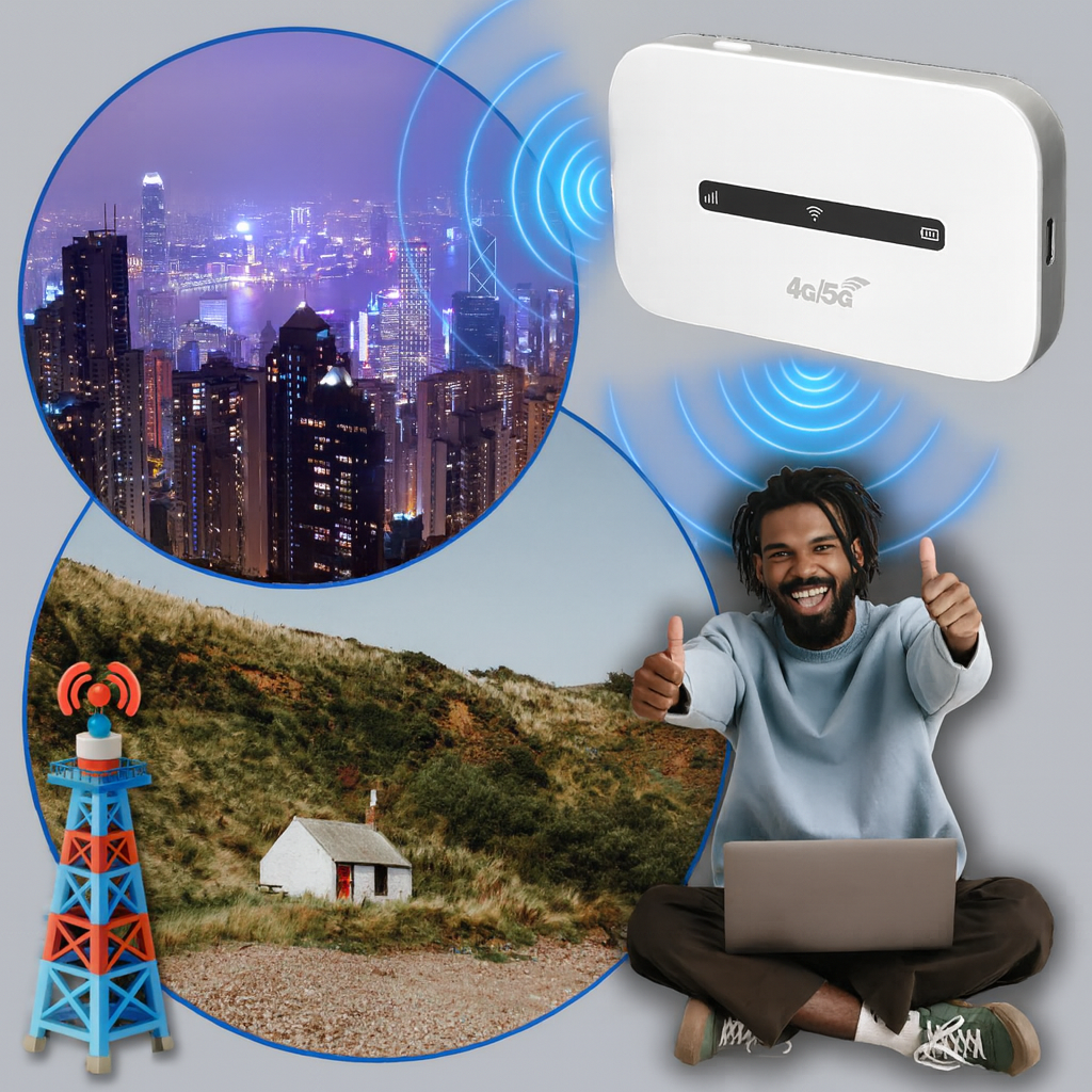 Davy | Portable 4G/5G Wi-Fi Router with Hotspot Function